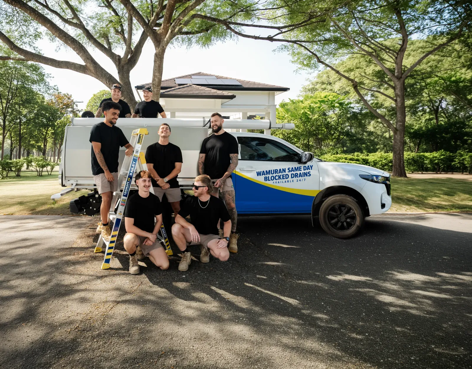Wamuran Same Day Blocked Drains team and ute